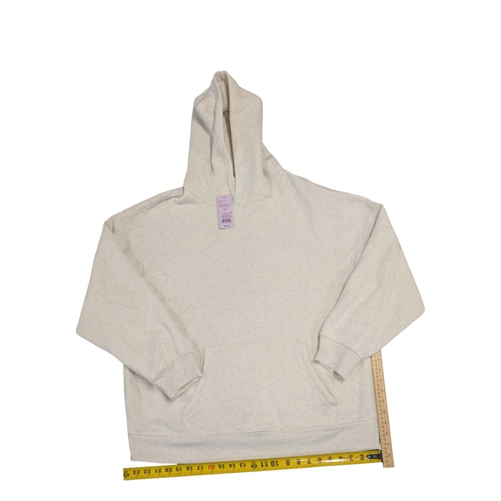 ⭐C4 Women Oversized Hooded Pullover Sweatshirt - Wild Fable Cream/Gray Size XXL - Picture 2 of 4
